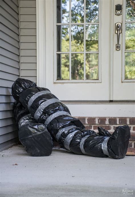 how to make fake body bags for halloween|how to make dead bodies.